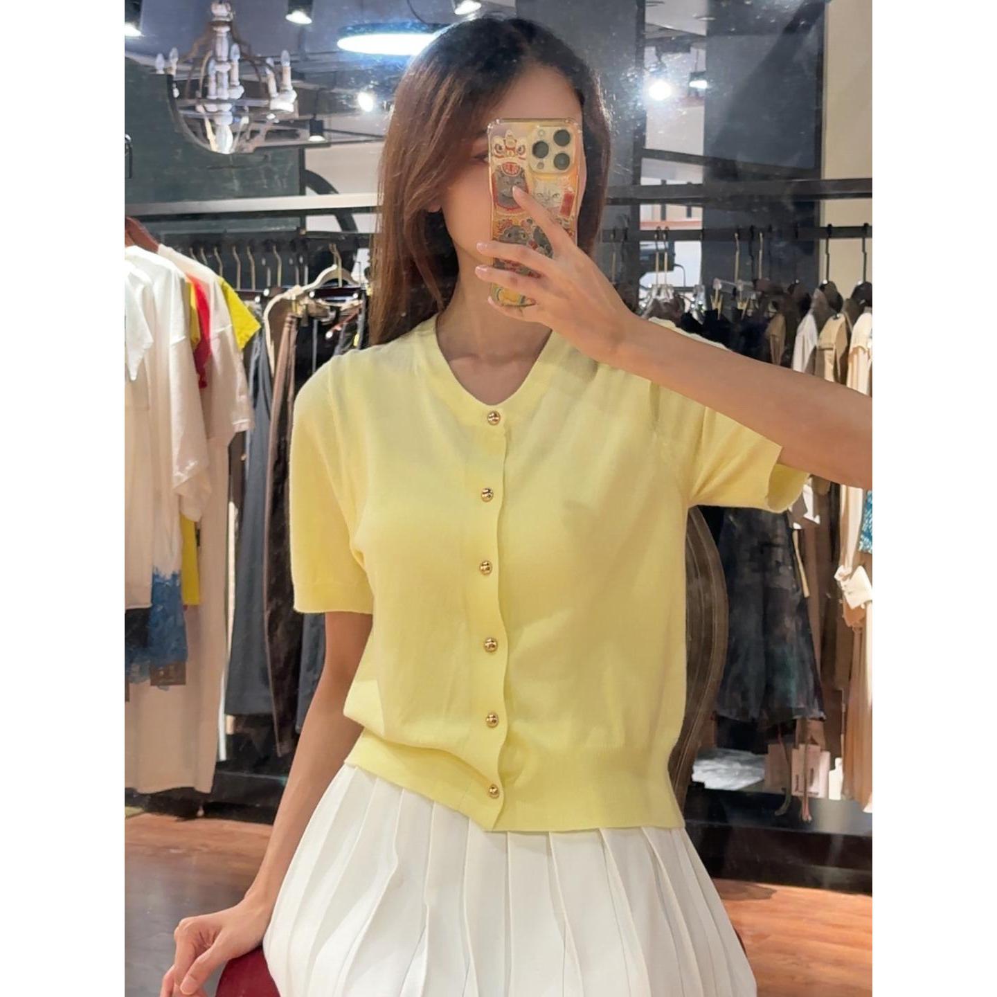 Áo khoác len tay ngắn phong cách Pháp MUXIIN – Áo nữ nhẹ, ôm dáng thanh lịch