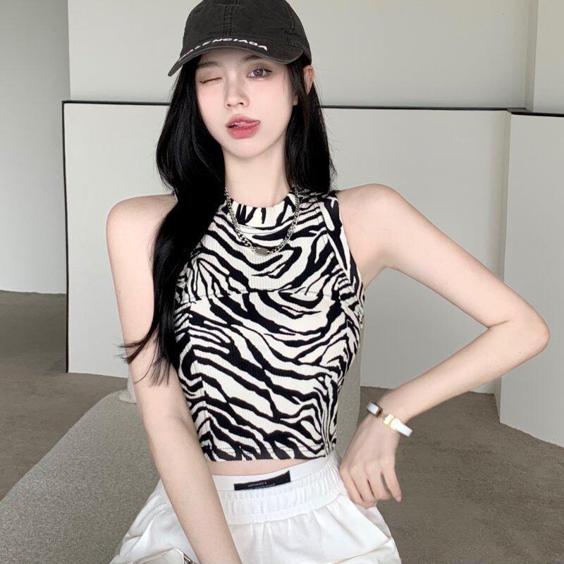 Áo ba lỗ nữ MUXIN thiết kế gợi cảm, không tay, dáng ngắn; áo lót croptop đa năng cho mùa hè.