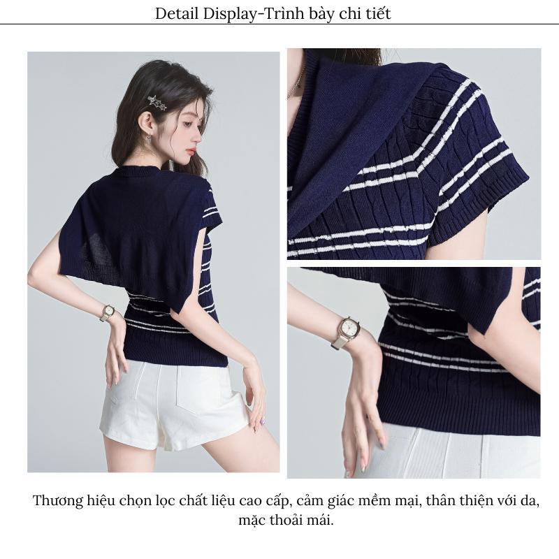 （Xả Kho）Muxin T-Shirt Set Co Giãn Và Ôm Sát Cơ Thể, Bộ 2 Áo Khoác Vai, Áo Thun ngắn tay cổ Tròn, Hợp Xu hướng Mùa Hè Nóng Bỏng