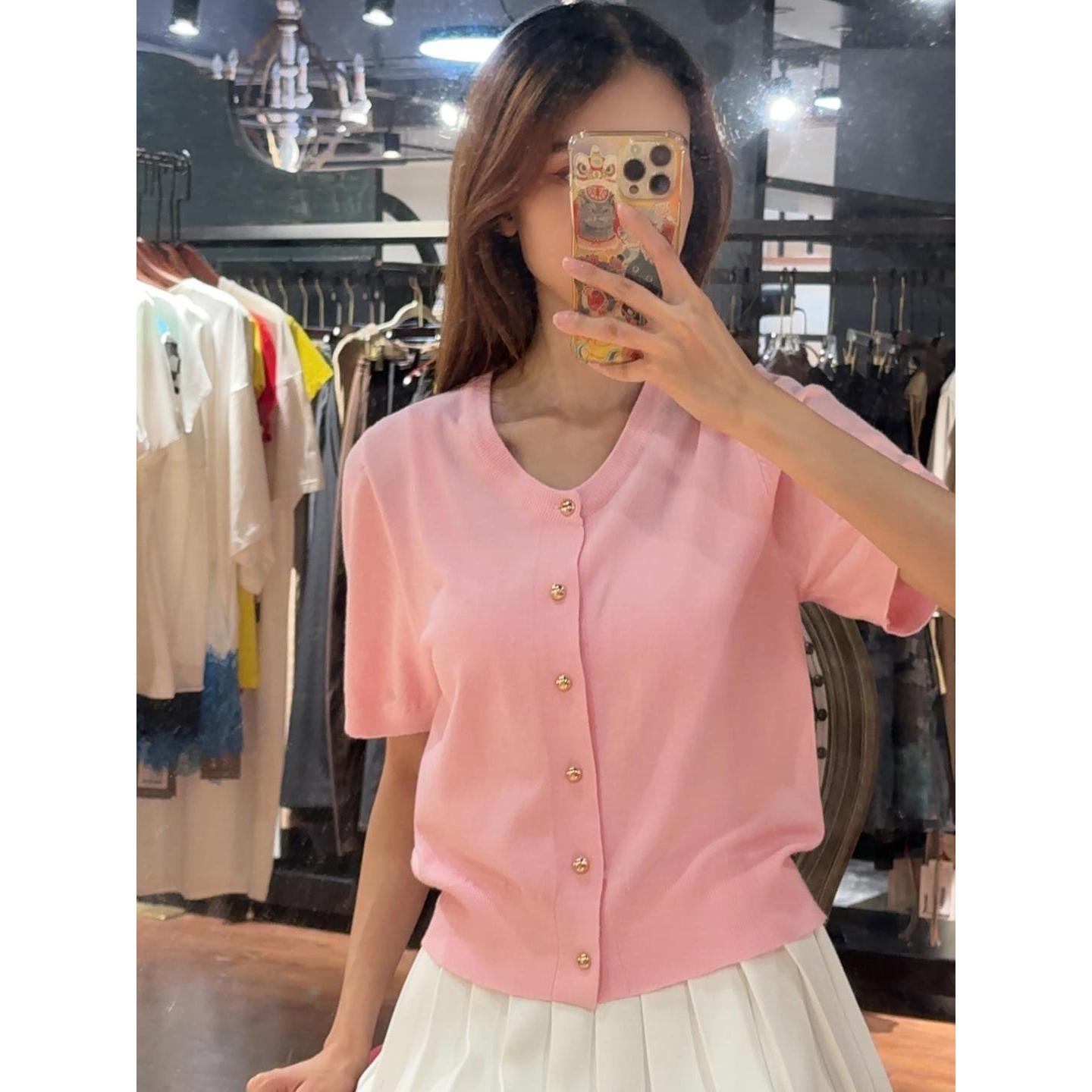 Áo khoác len tay ngắn phong cách Pháp MUXIIN – Áo nữ nhẹ, ôm dáng thanh lịch